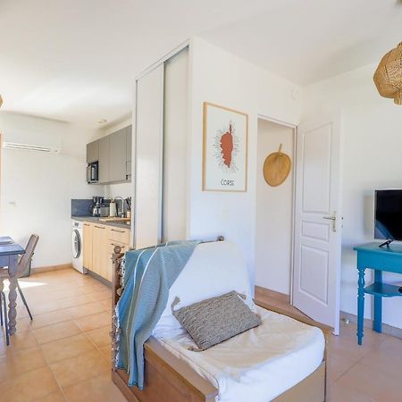 Capra Scorsa - Appt Vue Mer Et Piscine Partagee Belgodère 외부 사진
